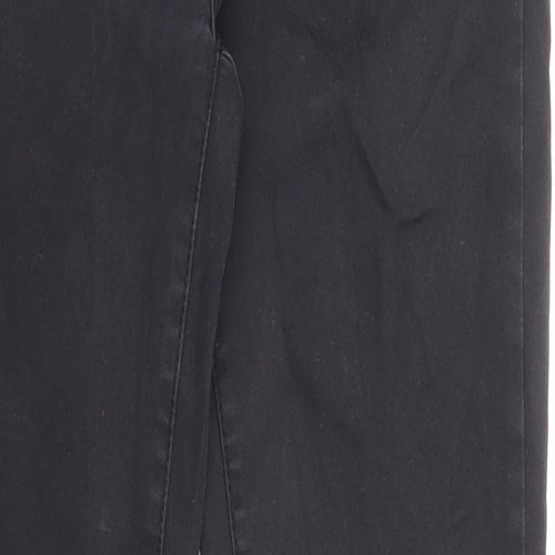 Denim & Co. Womens Black Cotton Skinny Jeans Size 10 L28 in Regular Zip