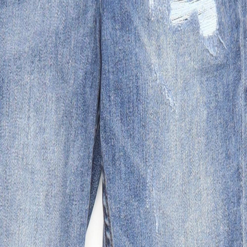 H&M Boys Blue Cotton Skinny Jeans Size 10-11 Years L24 in Regular Zip - 20 Inch Waist