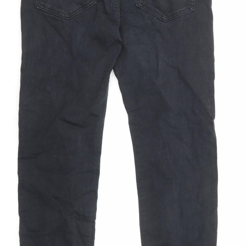 Amazon Mens Black Cotton Straight Jeans Size 32 in L32 in Regular Zip
