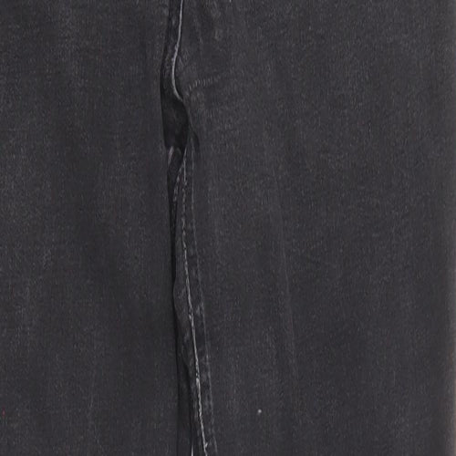 Matalan Womens Black Cotton Skinny Jeans Size 12 L26 in Regular Zip