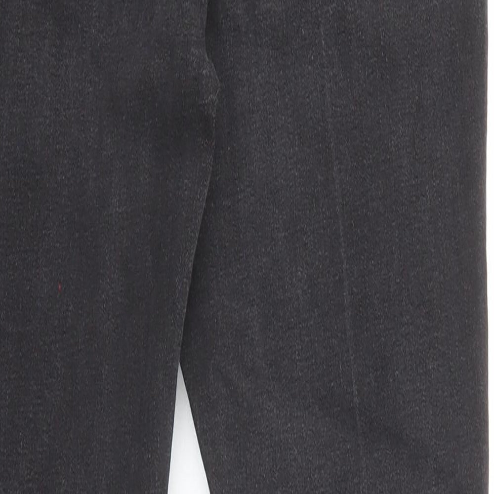 Matalan Womens Black Cotton Skinny Jeans Size 12 L26 in Regular Zip