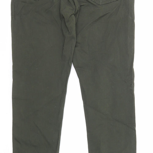 Uniqlo Womens Grey Cotton Straight Jeans Size 27 in L27 in Regular Zip