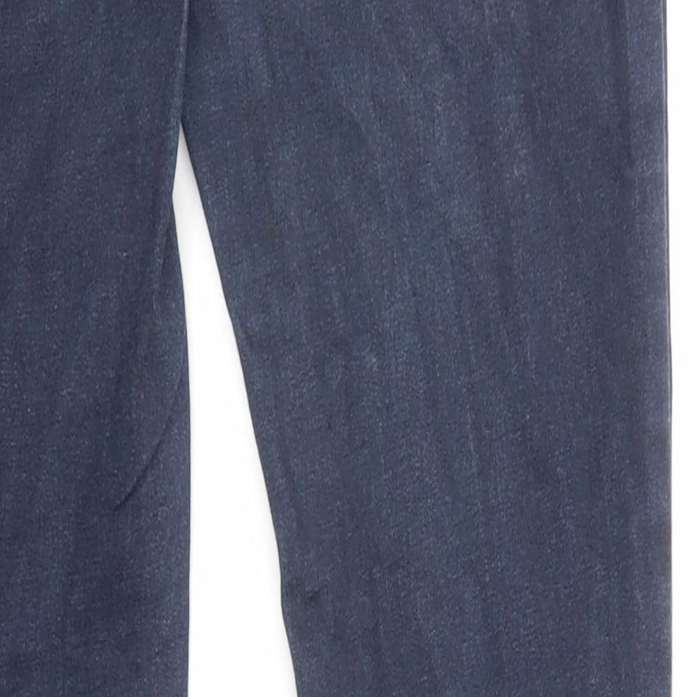 New Look Womens Blue Cotton Skinny Jeans Size 14 L29 in Regular Zip - Super skinny