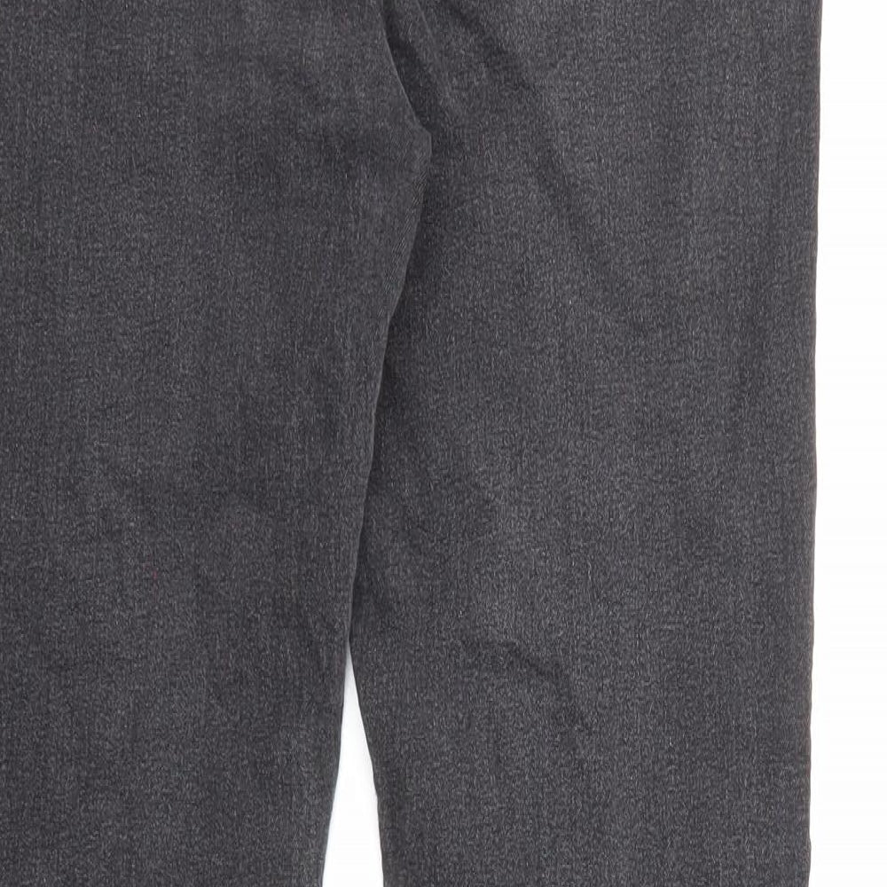 Studio Womens Black Cotton Bootcut Jeans Size 10 L27 in Regular Zip