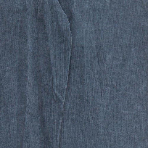 White Stuff Womens Blue Cotton Trousers Size 14 L27 in Regular Zip