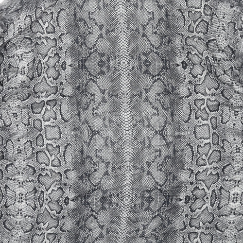Zara Womens Grey Animal Print Viscose Basic Button-Up Size M Collared - Snake Skin Pattern