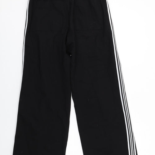 Marks and Spencer Womens Black Viscose Jogger Trousers Size 12 L31 in Regular Drawstring