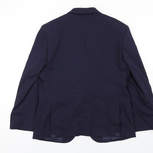 Marks and Spencer Mens Blue Wool Jacket Suit Jacket Size 42 Regular
