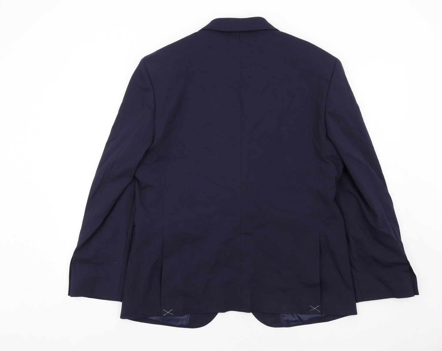 Marks and Spencer Mens Blue Wool Jacket Suit Jacket Size 42 Regular