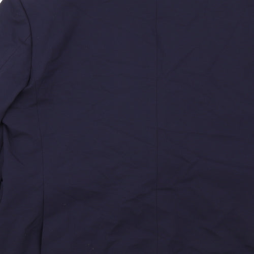 Marks and Spencer Mens Blue Wool Jacket Suit Jacket Size 42 Regular