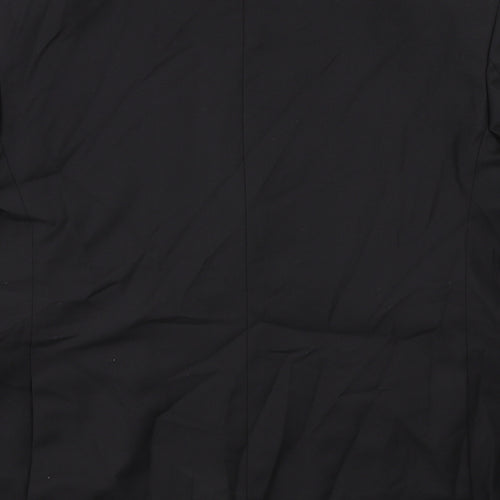 Marks and Spencer Mens Black Polyester Tuxedo Suit Jacket Size 44 Regular