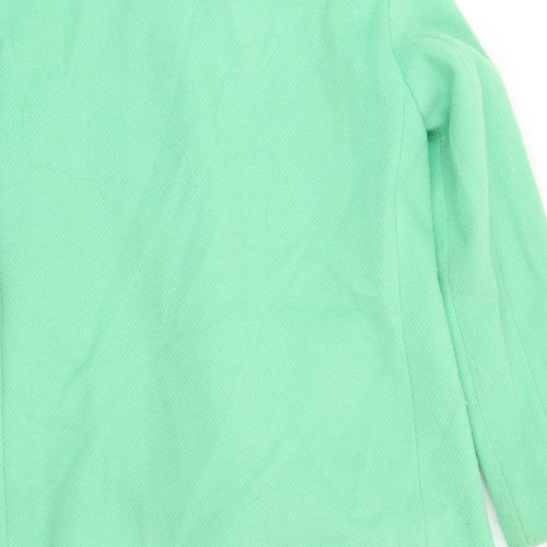 Marks and Spencer Womens Green Jacket Blazer Size 8 Button