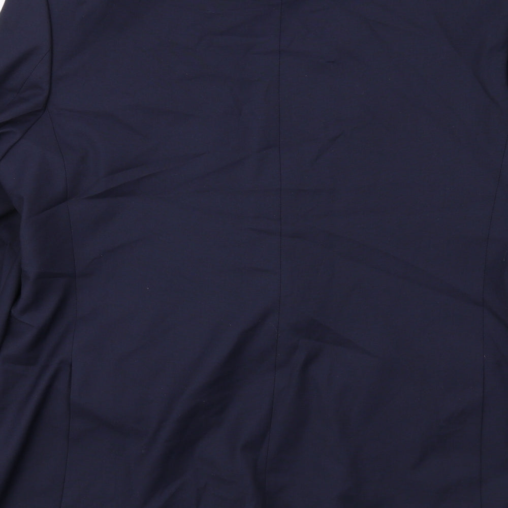 Marks and Spencer Mens Blue Polyester Jacket Suit Jacket Size 44 Regular