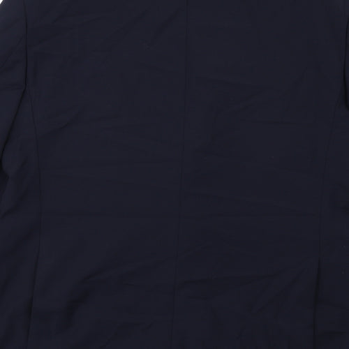 Marks and Spencer Mens Blue Wool Jacket Suit Jacket Size 42 Regular
