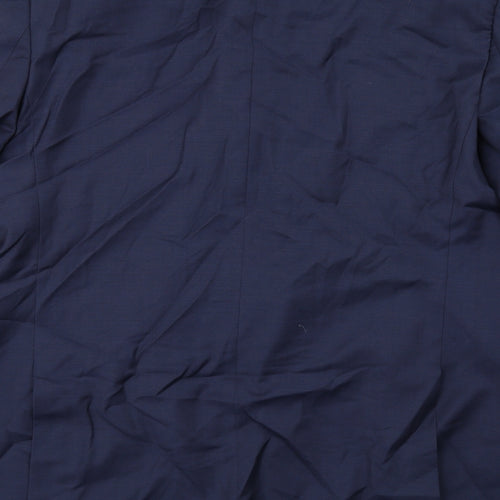 Marks and Spencer Mens Blue Wool Jacket Suit Jacket Size 46 Regular