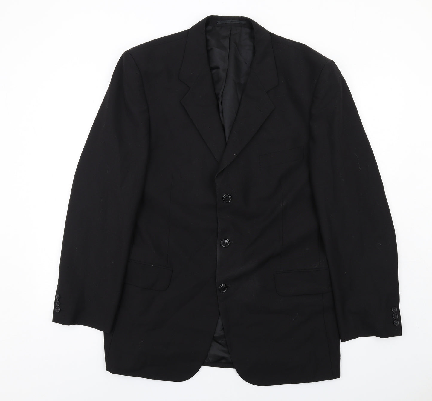 Copperstone Mens Black Polyester Jacket Suit Jacket Size 42 Regular