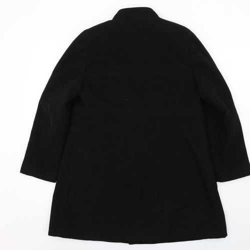 Marks and Spencer Womens Blue Overcoat Jacket Size 14 Button