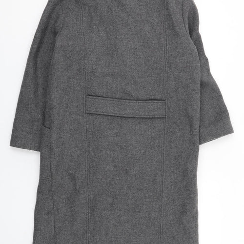 & Other Stories Womens Green Overcoat Coat Size 6 Button