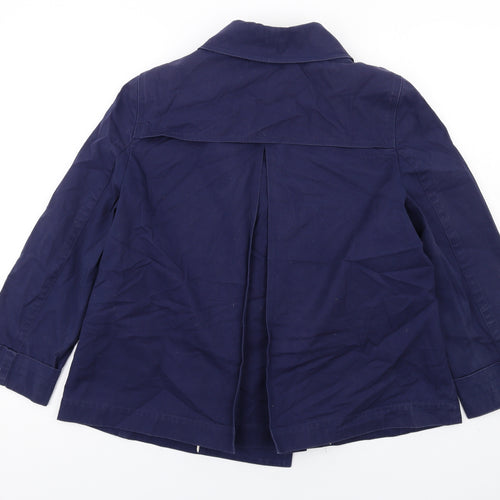 John Lewis Womens Blue Jacket Size 12 Button