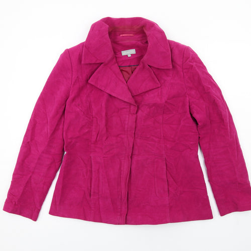 Per Una Womens Pink Jacket Size 14 Zip