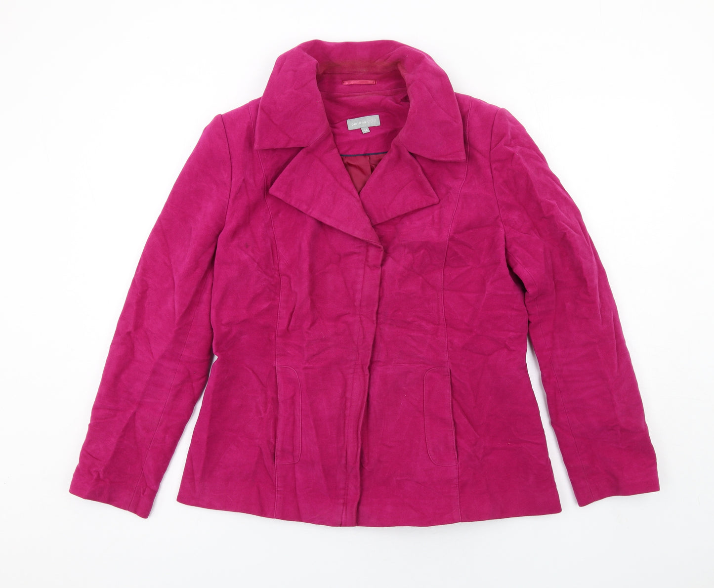 Per Una Womens Pink Jacket Size 14 Zip