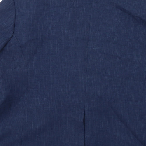 Ellie Louise Womens Blue Polyester Jacket Suit Size 16