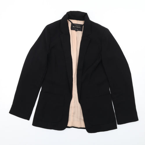 River Island Womens Black Polyester Jacket Blazer Size 8