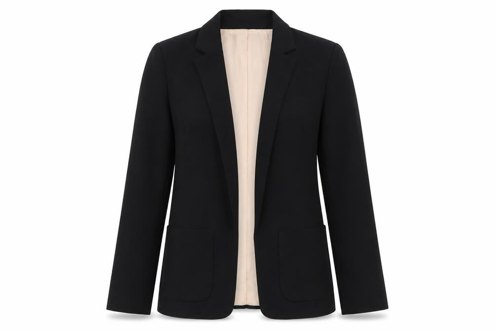 River Island Womens Black Polyester Jacket Blazer Size 8
