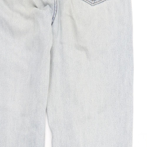 Gap Mens Blue Cotton Straight Jeans Size 30 in L31 in Regular Zip