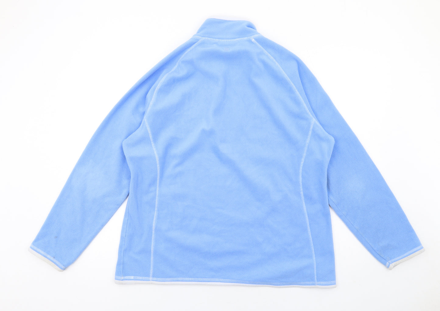 Mountain Warehouse Womens Blue Polyester Pullover Sweatshirt Size M Zip
