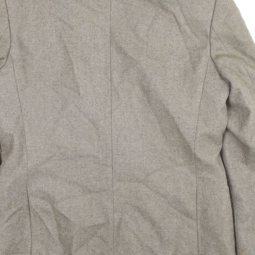 Bruce Corman Mens Beige Wool Jacket Suit Jacket Size 40 Regular