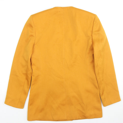Planet Womens Yellow Jacket Blazer Size 8 Button
