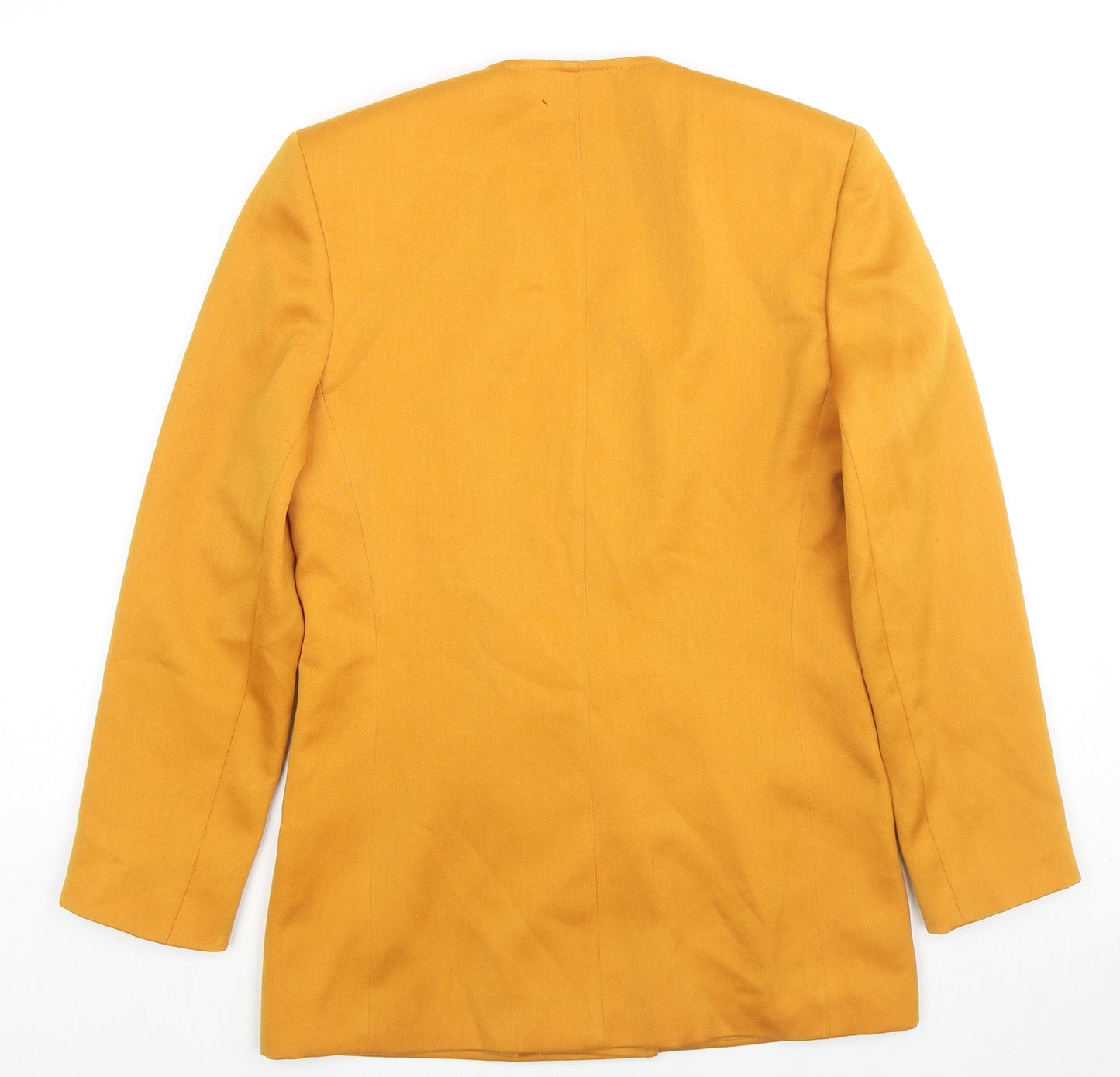 Planet Womens Yellow Jacket Blazer Size 8 Button