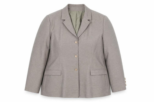 Front view of Debenhams women’s brown polyester jacket blazer, size UK 20