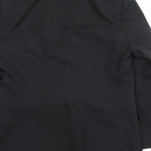 Burton Mens Black Polyester Tuxedo Suit Jacket Size 42 Regular