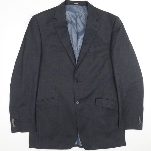 Balmain Mens Grey Wool Jacket Suit Jacket Size 40 Regular