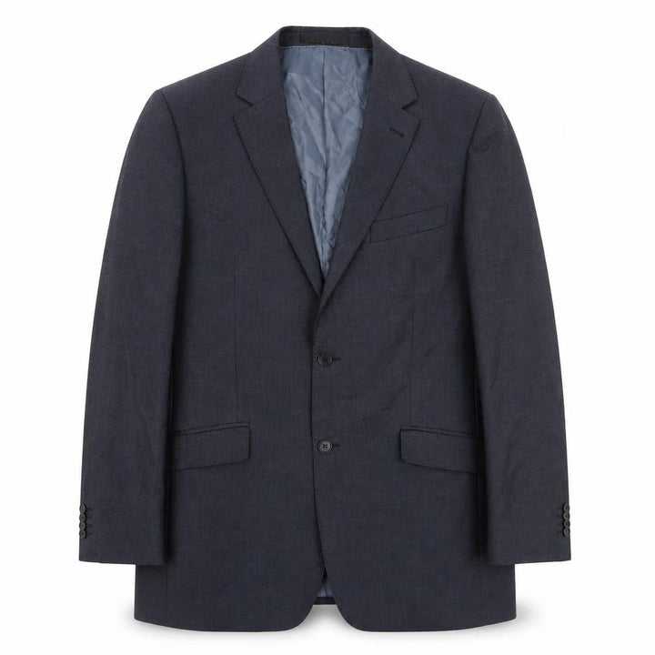 Balmain Mens Grey Wool Jacket Suit Jacket Size 40 Regular