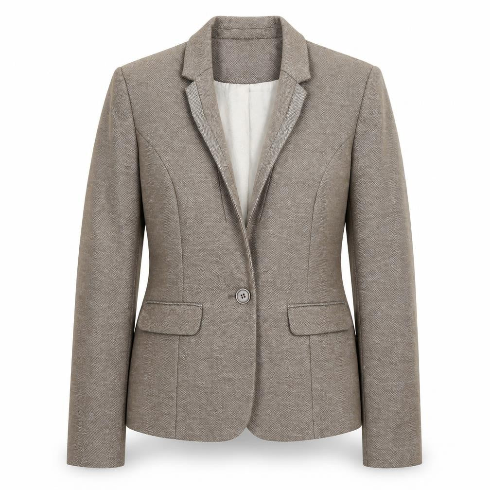 Next Womens Brown Polyester Jacket Blazer Size 10