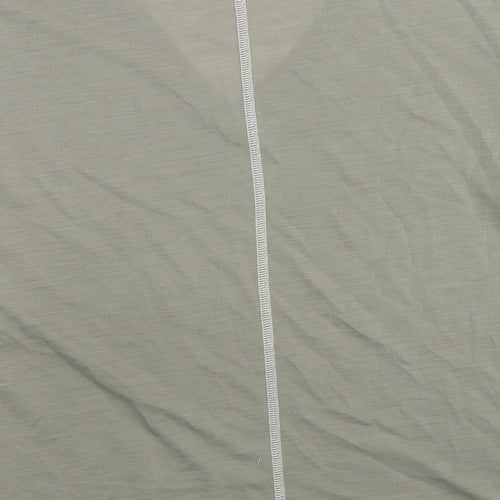 Per Una Womens Green Polyester Basic T-Shirt Size 20 V-Neck - Stitching Detail