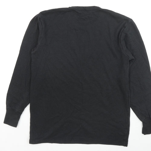 Marks and Spencer Womens Black Cotton Pullover Sweatshirt Size S Pullover
