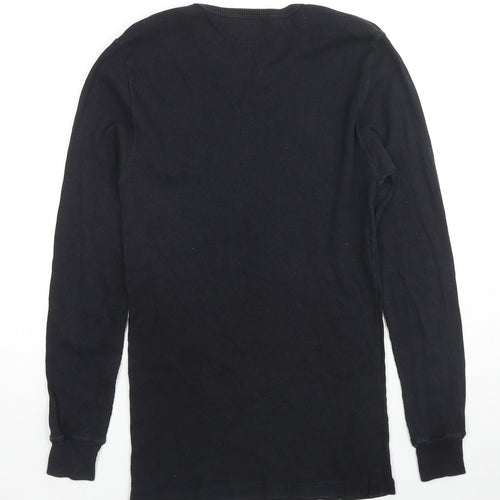 UW Mens Black Cotton Pullover Sweatshirt Size M Pullover