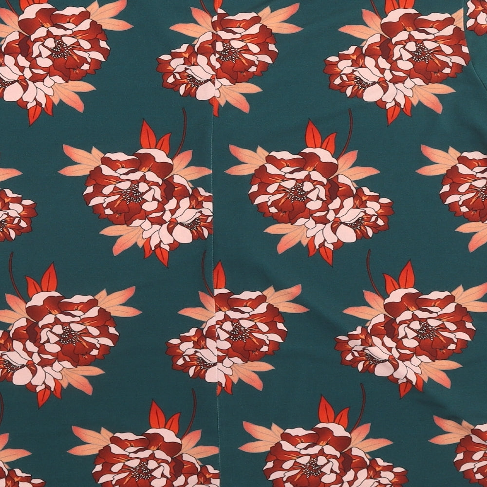 Very Womens Multicoloured Floral Polyester Basic Blouse Size 22 V-Neck