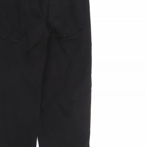 Zara Womens Black Cotton Skinny Jeans Size 10 L27 in Regular Zip
