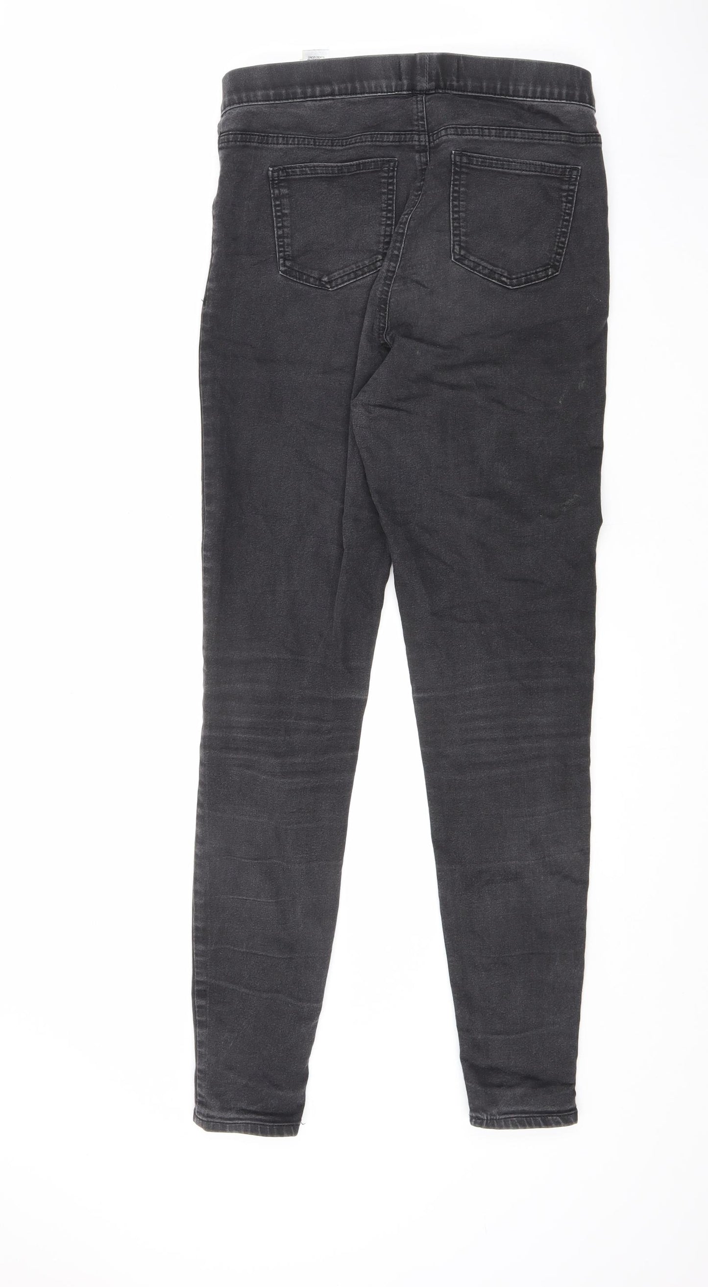Marks and Spencer Womens Black Cotton Jegging Jeans Size 10 L30 in Regular