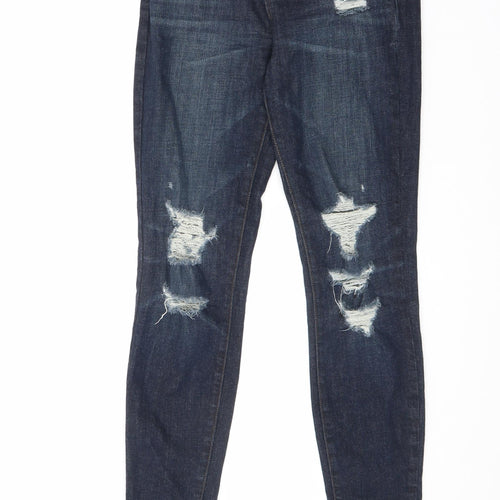 J Brand Womens Blue Cotton Skinny Jeans Size 26 in L29.5 in Regular Zip