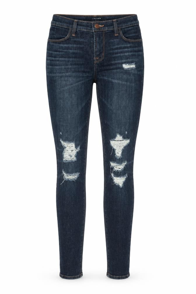 J Brand Womens Blue Cotton Skinny Jeans Size 26 in L29.5 in Regular Zip