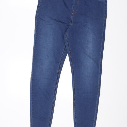 Marks and Spencer Womens Blue Cotton Jegging Jeans Size 14 L29.5 in Regular