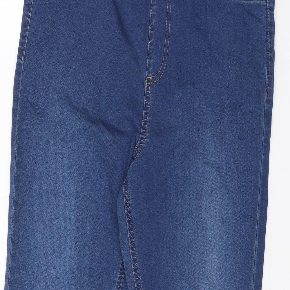 Marks and Spencer Womens Blue Cotton Jegging Jeans Size 14 L29.5 in Regular