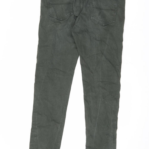 Marks and Spencer Mens Black Cotton Skinny Jeans Size 34 in L33 in Slim Zip