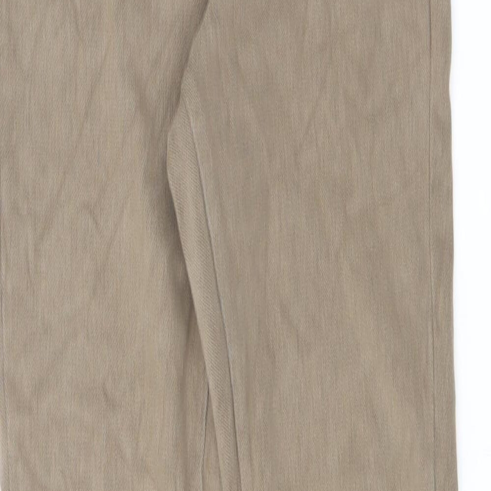 Marks and Spencer Womens Brown Cotton Jegging Jeans Size 6 L27 in Regular
